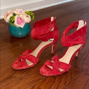 COPY - Vince Camuto Red Suede Heel Sandal